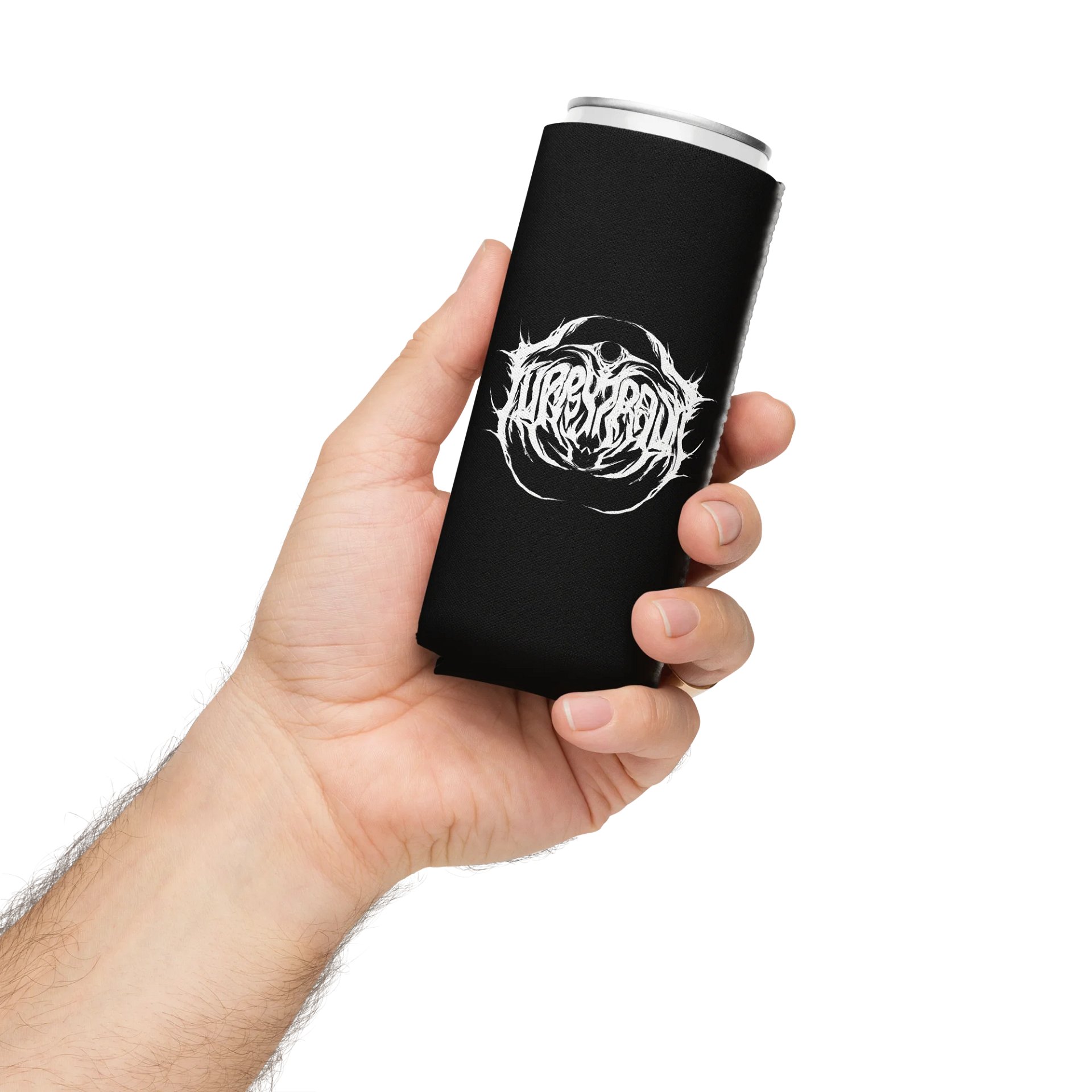 Metal Logo Koozie - White Print product image (12)