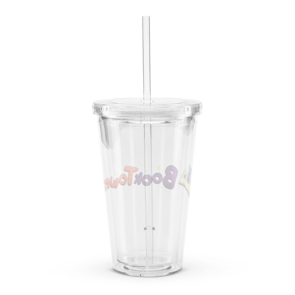 Booktower Logo Clear Cup with Straw product image (2)