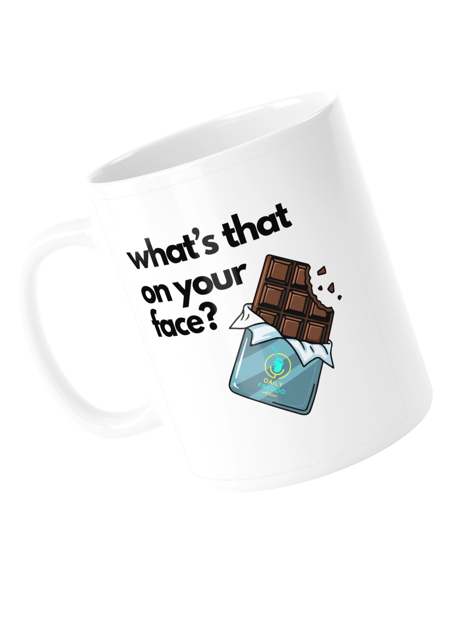 DAILY FREDDO Ceramic Mug - Stylized (White) product image (5)