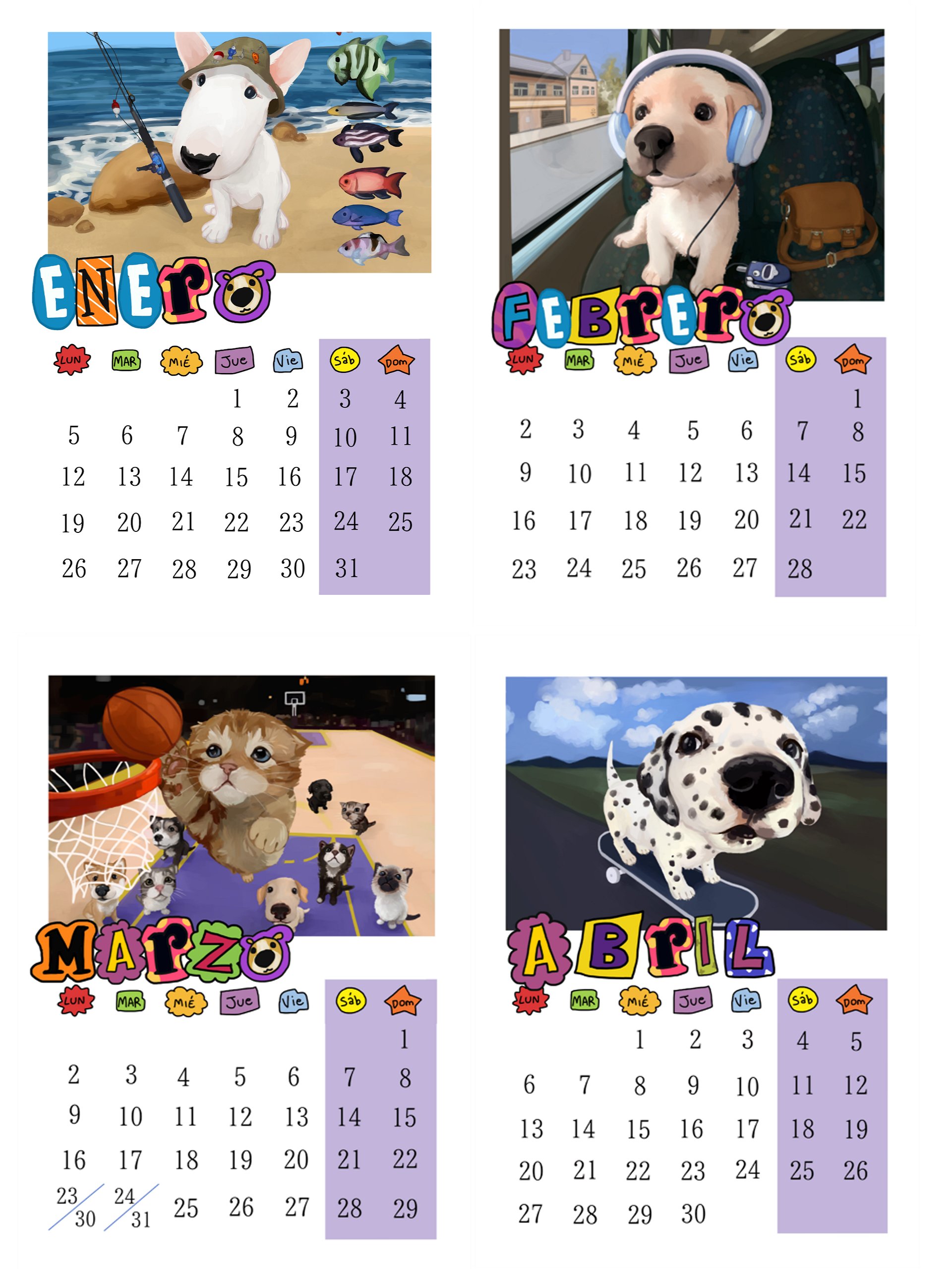 Digital calendar 2026 ( Spanish) product image (2)