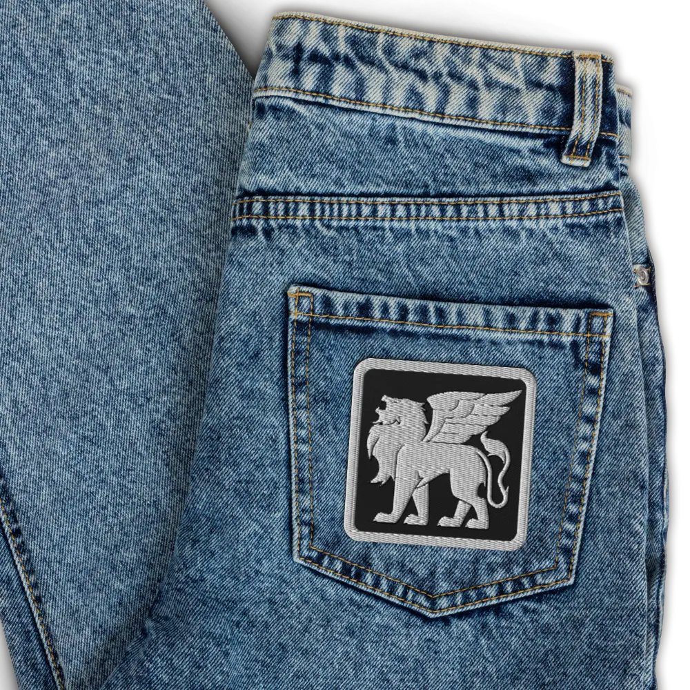 Verardi Famiglia Winged Lion (White) ✦ Embroidered Patches product image (4)
