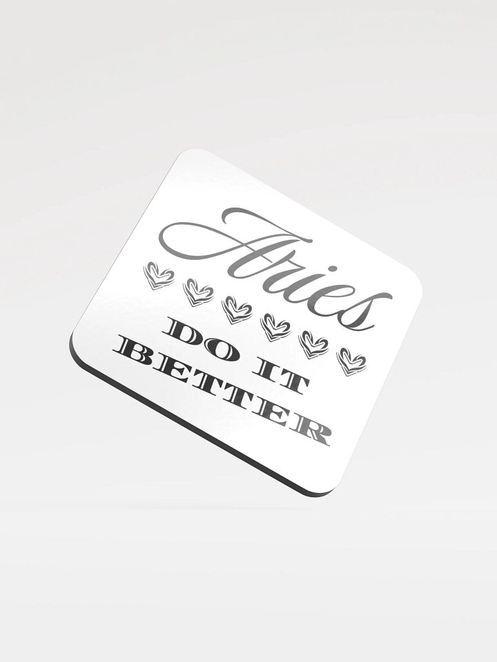 Aries Do It Better Glossed Cork Coaster product image (2)