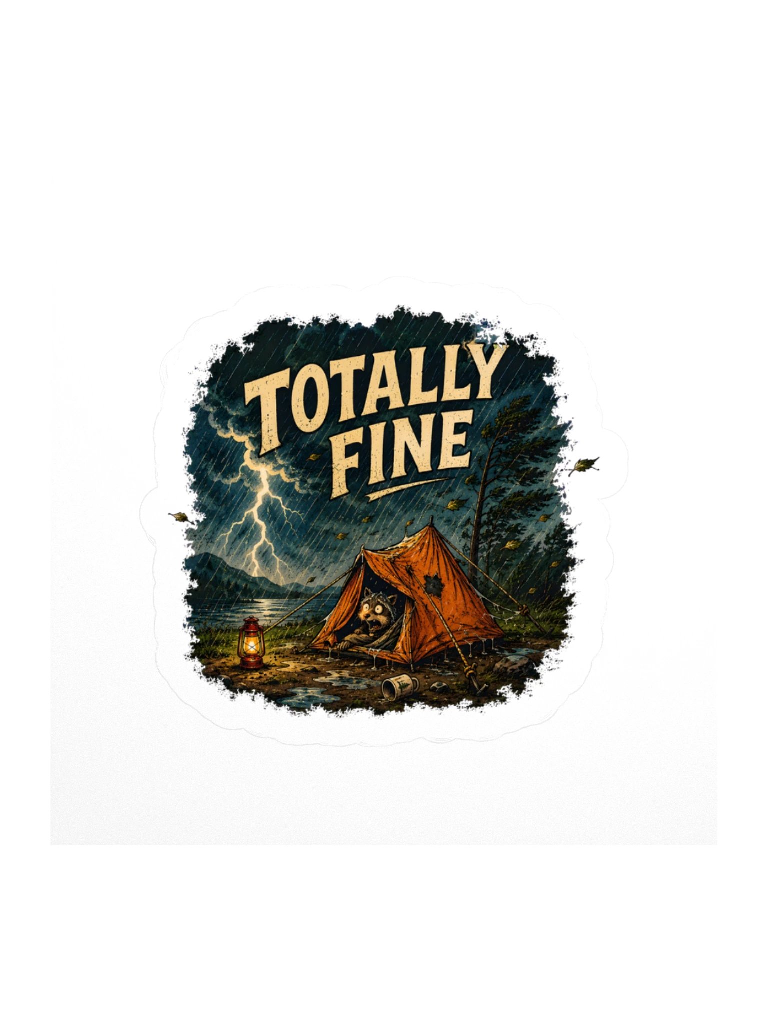 Totally Fine Sticker product image (1)