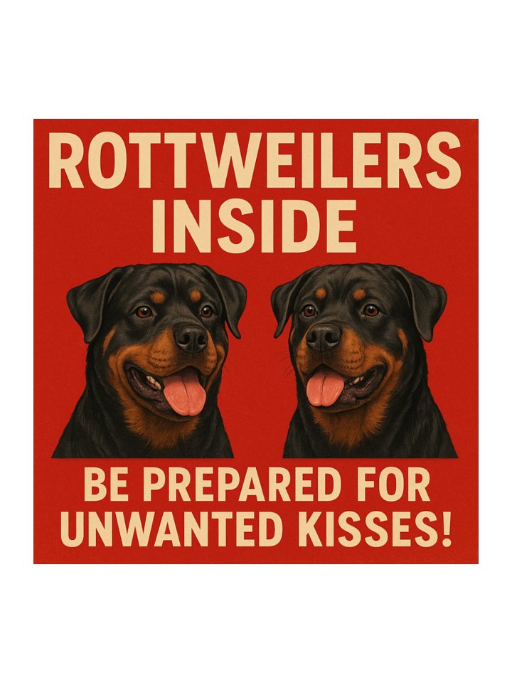 Rottweiler Kiss Cut Sticker product image (2)
