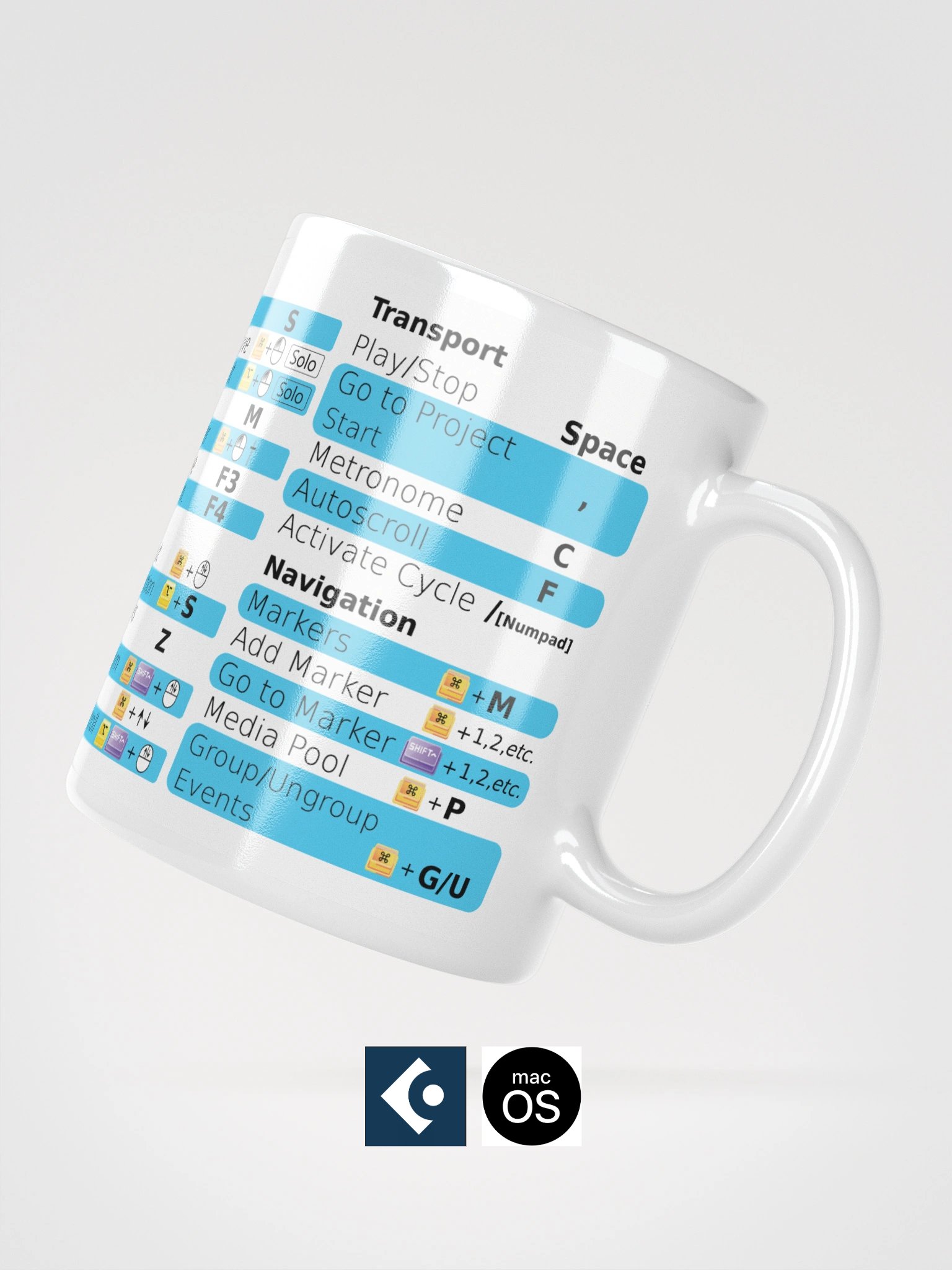 ShortCUP (keyboard shortcuts compatible with Cubase) MacOS product image (1)