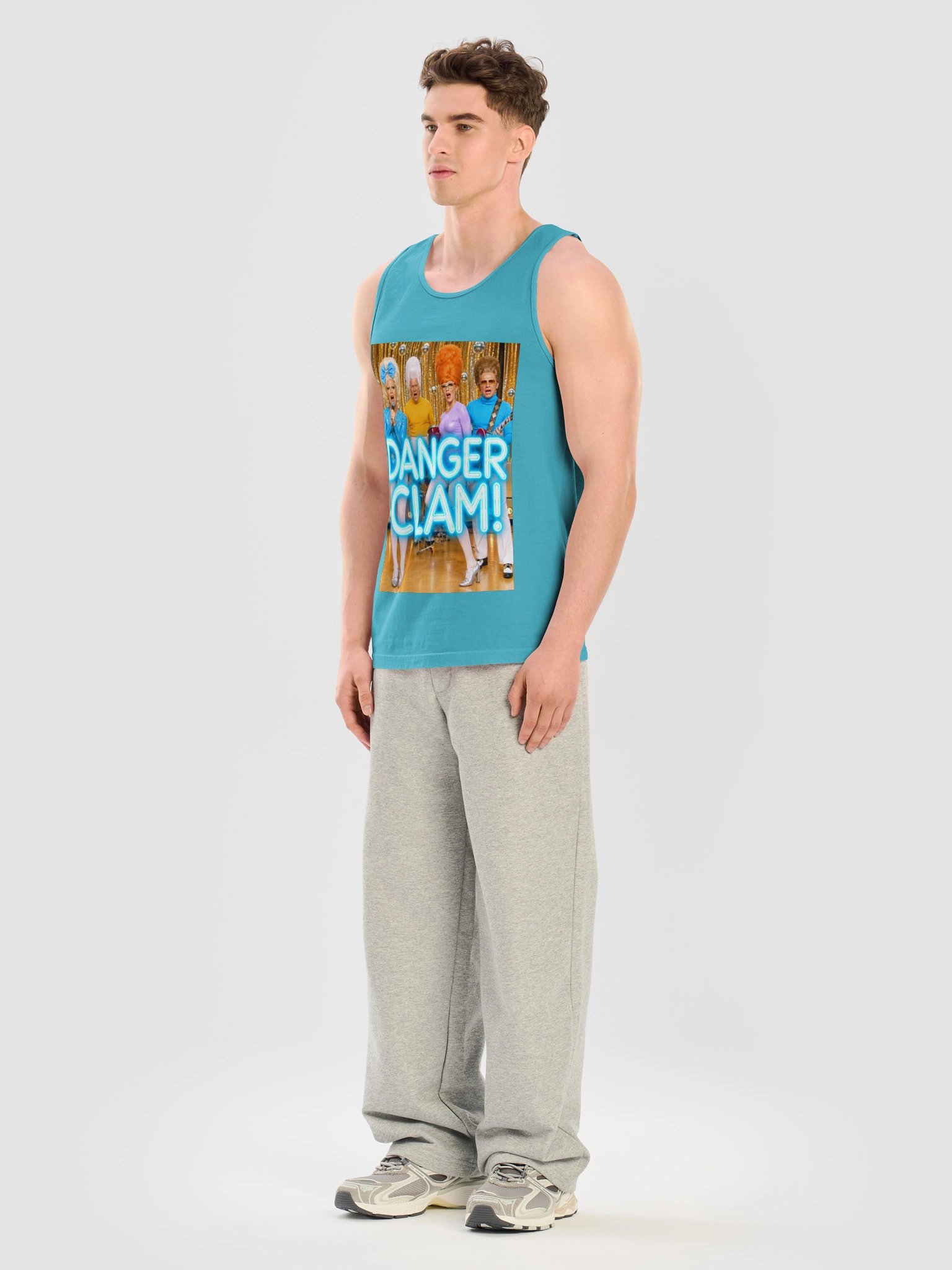 DANGER CLAM! | The Official Retro Flux TV Tank | Comfort Colors Unisex Garment-Dyed product image (6)
