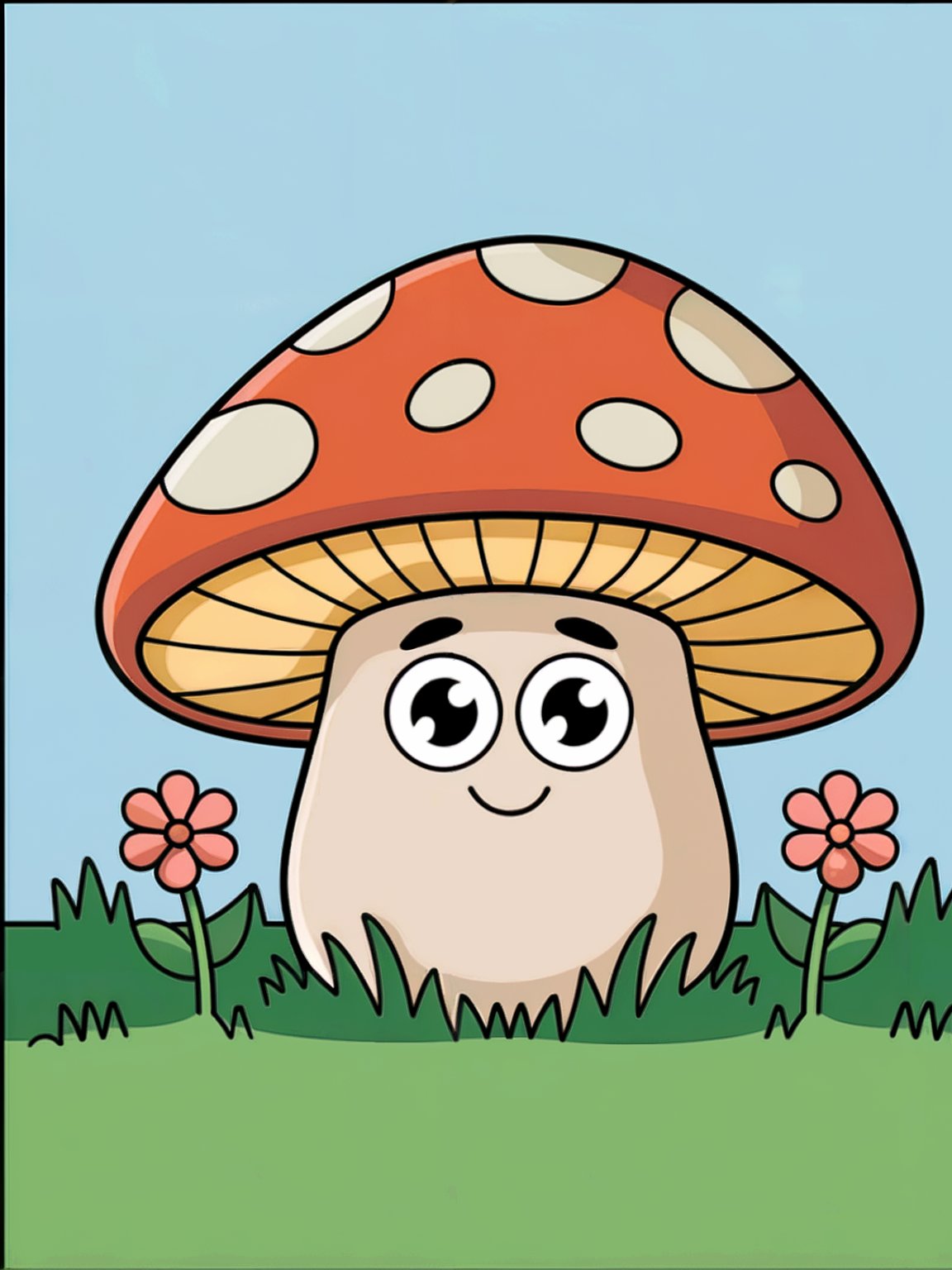 Cute Mushroom Coloring Pages product image (3)