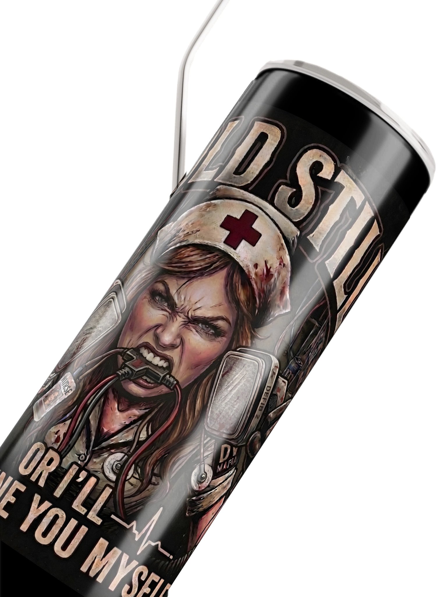 The "Flatline" 20oz Insulated Tumbler product image (4)
