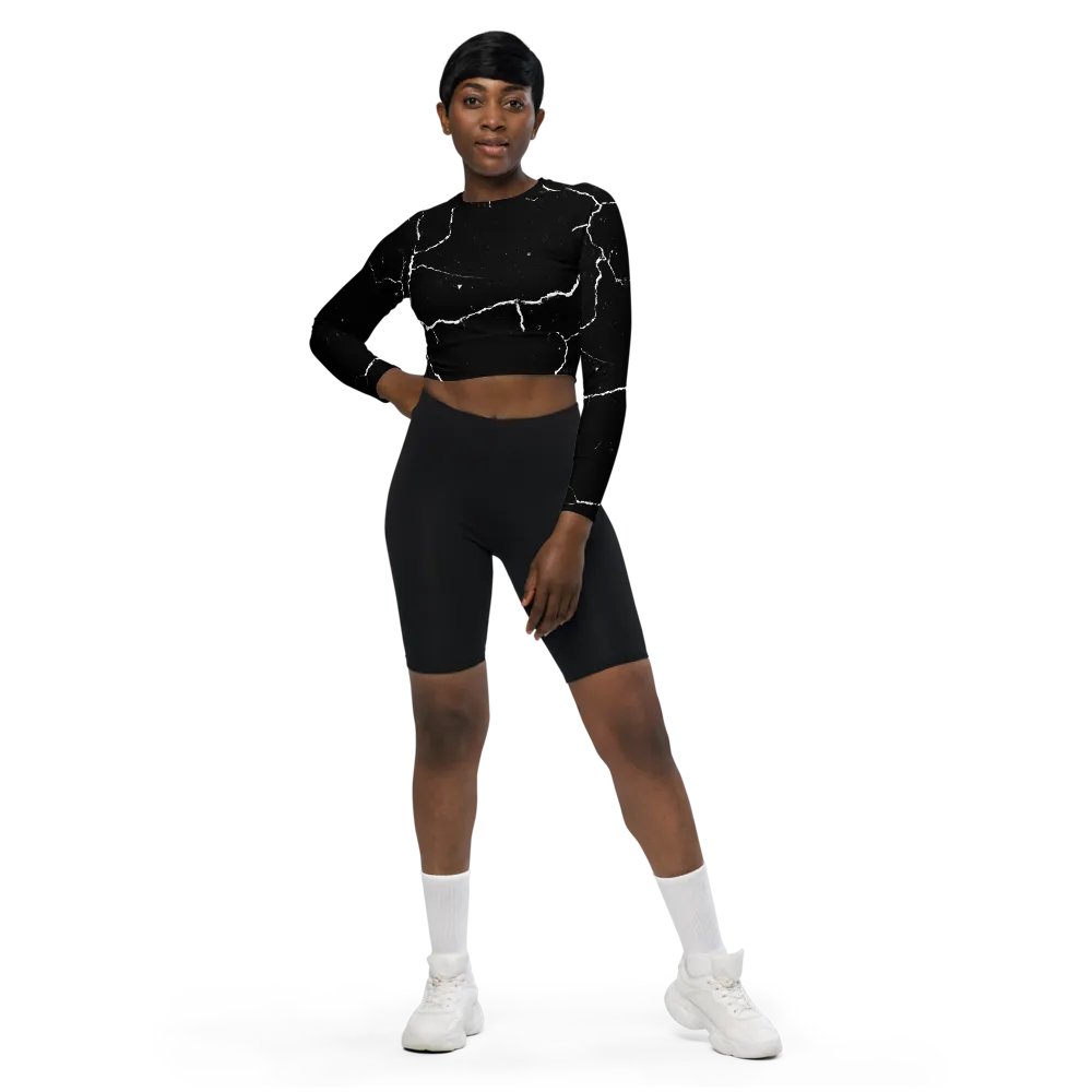 Cracked Monochrome Crop Top product image (2)