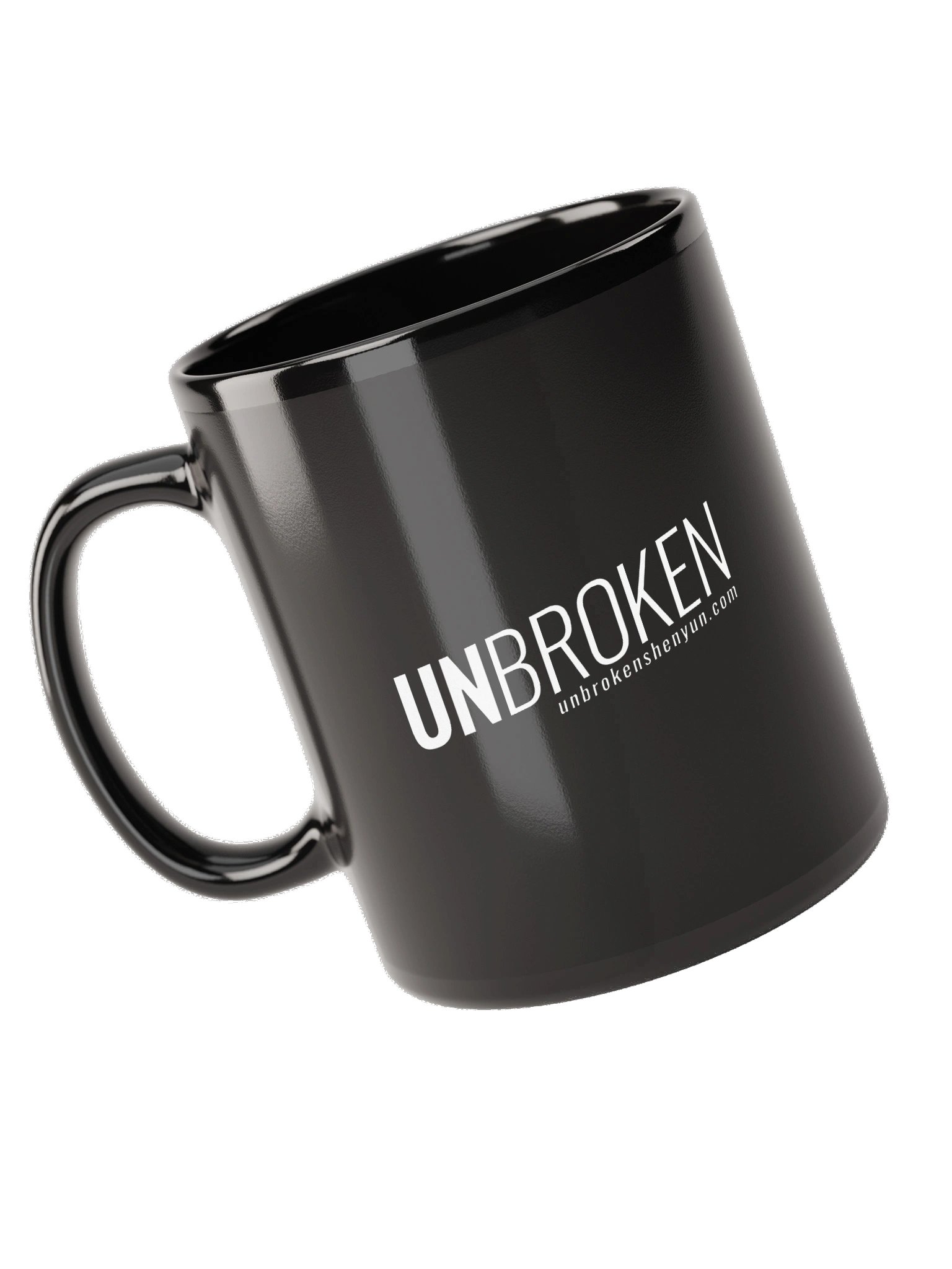 UNBROKEN Glossy Black Mug (2 Sizes) product image (1)
