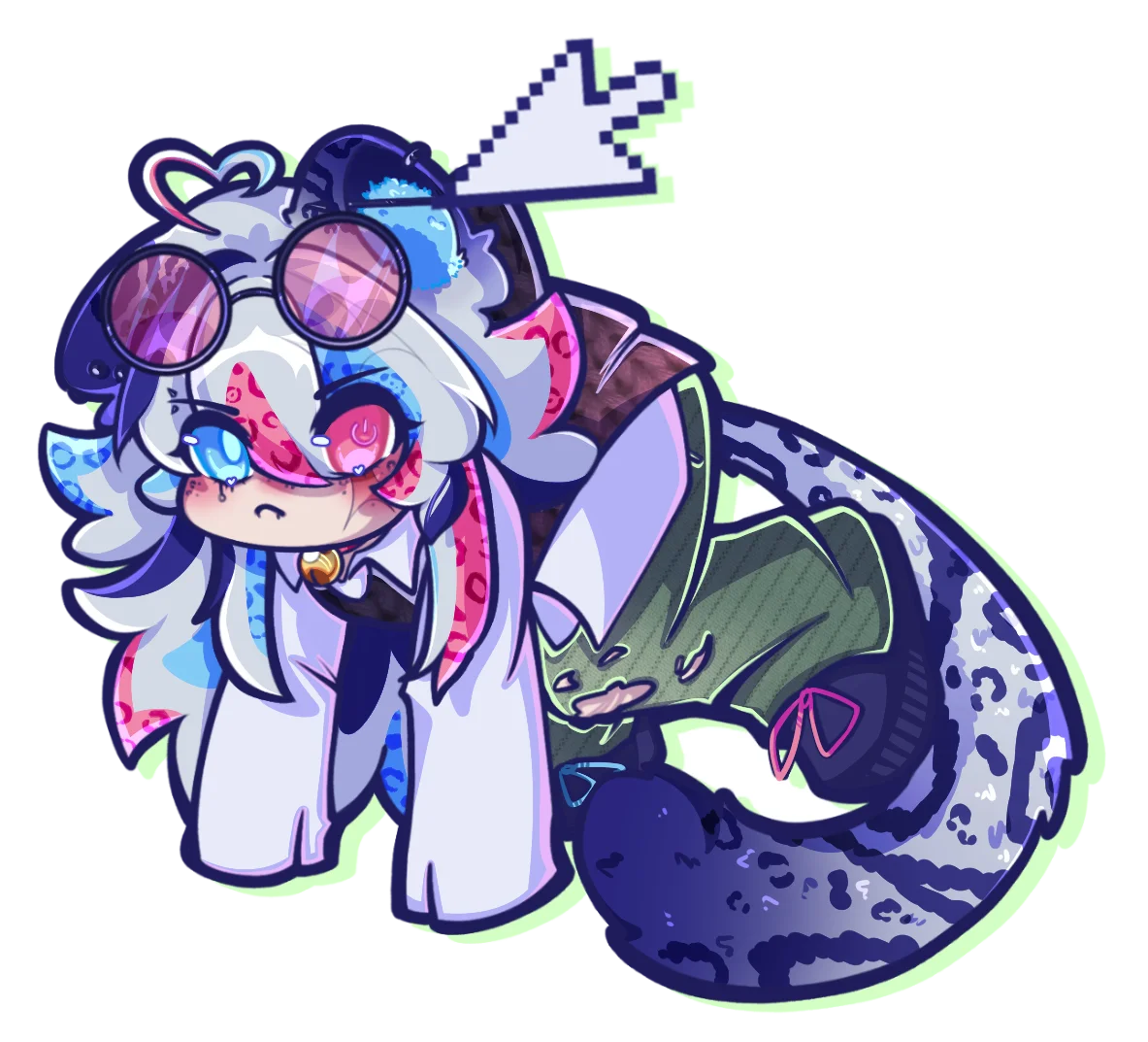 PRE ORDER - MYKIENEAR '8 BIT BUDDY'- Custom Shape Acrylic Keychain product image (4)
