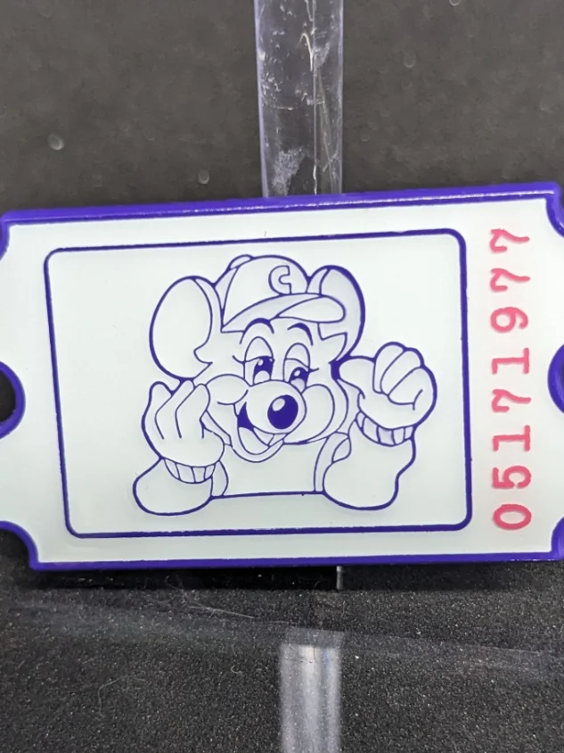 Chuck E Cheese Inspired Ticket Replica Pin product image (1)