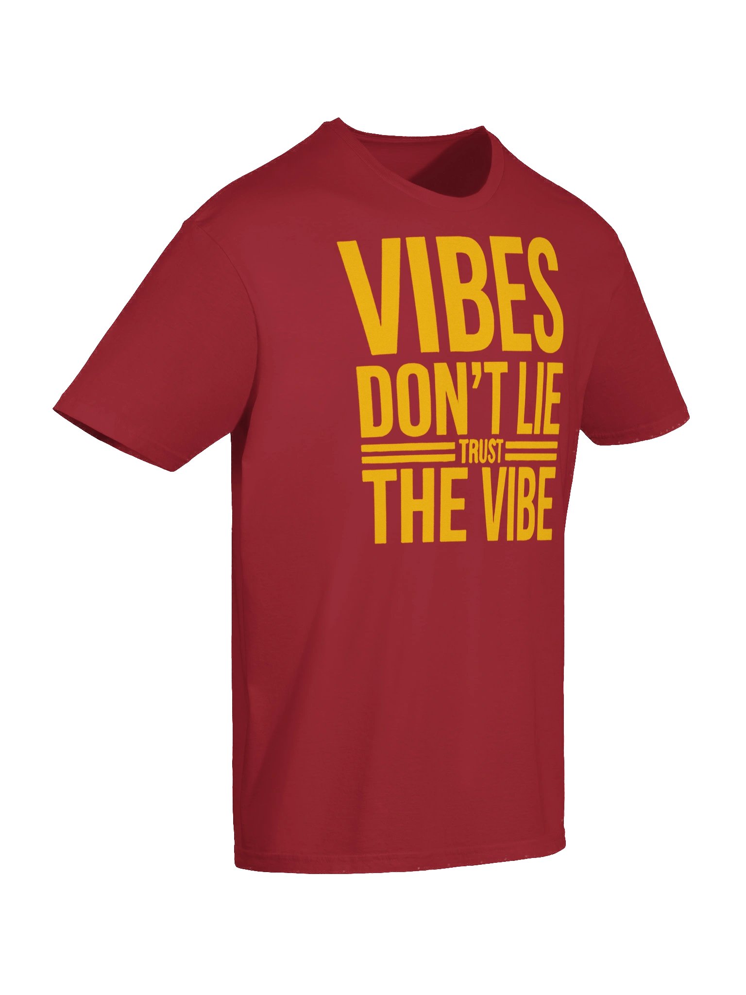 VIBES DON’T LIE, TRUST THE VIBE - Bold Yellow Graphic T-Shirt product image (17)