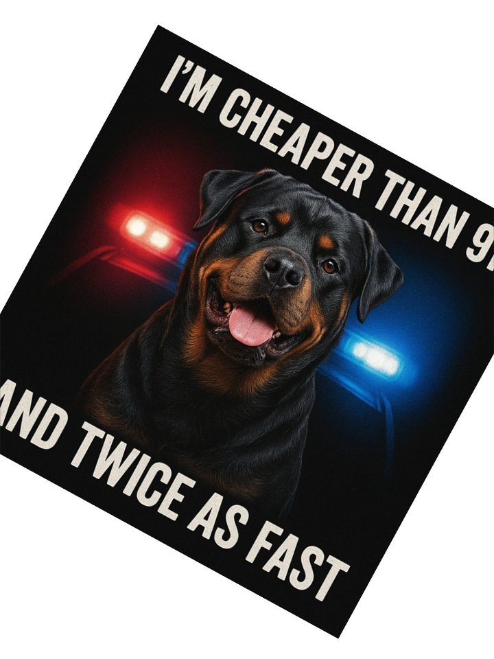Rottweiler Cheaper Than 911 Sticker product image (4)