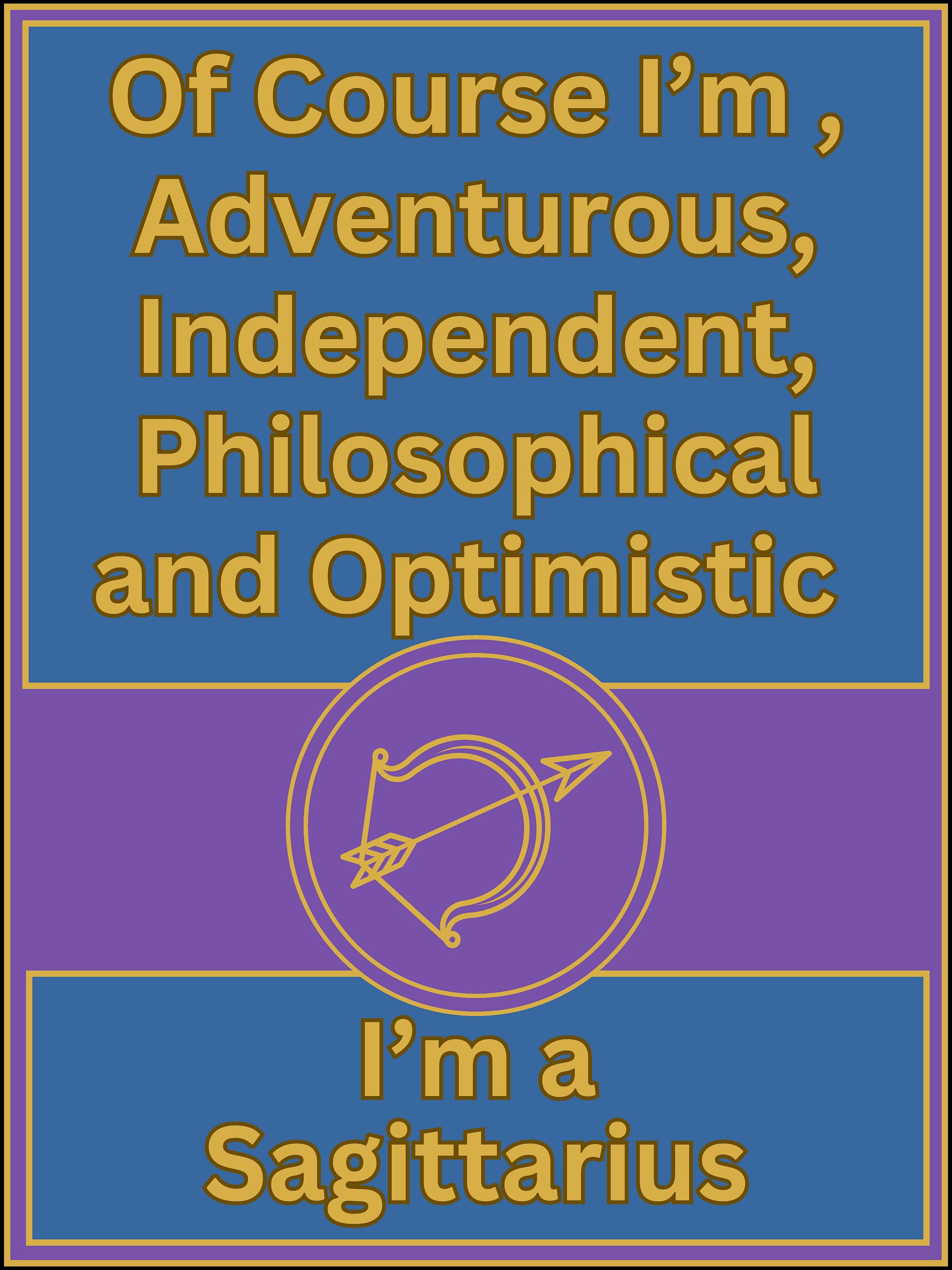 Of Course I’m Sagittarius Zodiac Sign T-Shirt, Zodiac Sign Vibes T-Shirt, Sagittarius T-Shirt, Astrological T-shirt product image (2)