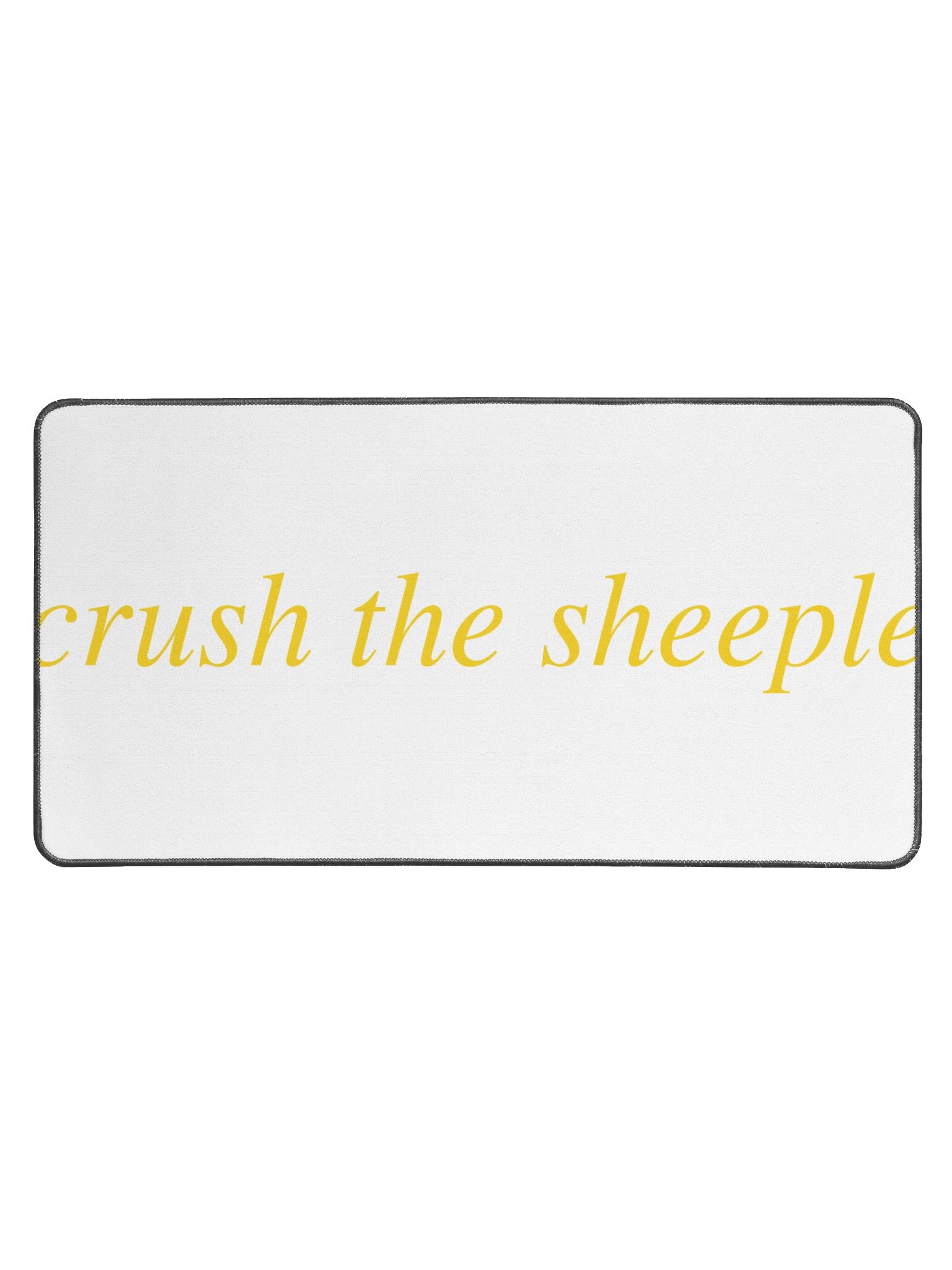 No ShopCo Desk Mat - Yellow on White product image (1)