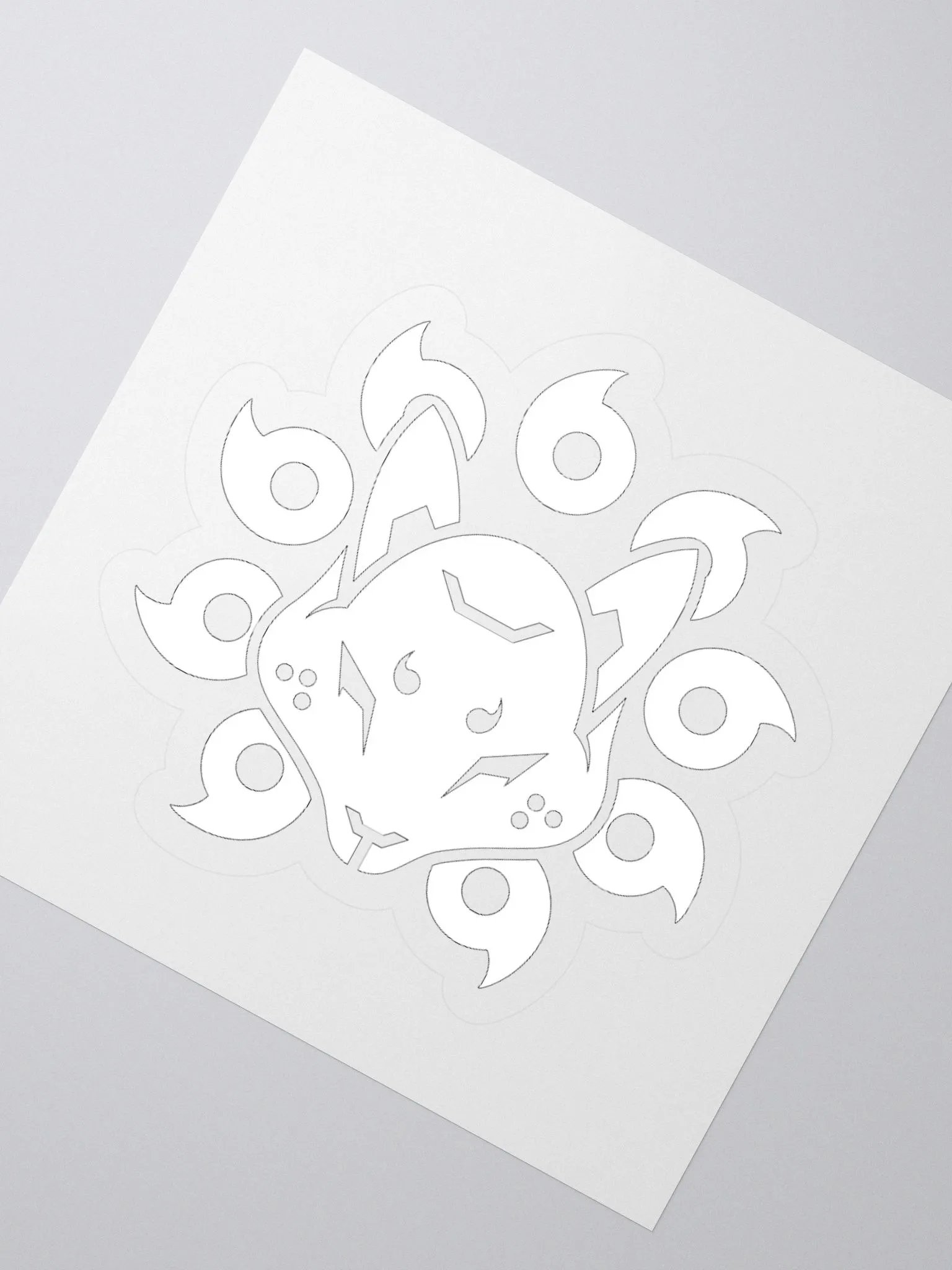 Project Kitsune Logo Sticker (White) product image (4)