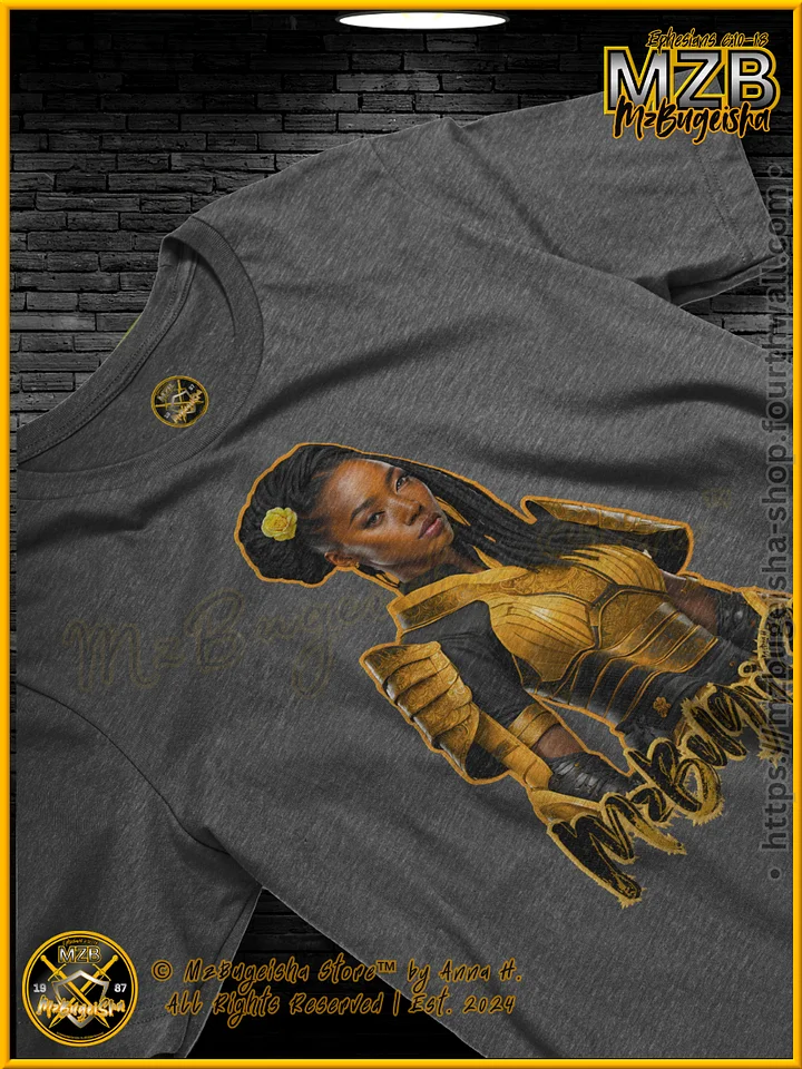 T-Shirt - MzBugeisha™ Warrior [V1] (blk/yellow)" Comfort T-Shirt By Anna H. product image (2)
