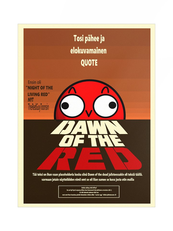 TheRedGuyToons "Dawn of the RED" Juliste product image (1)