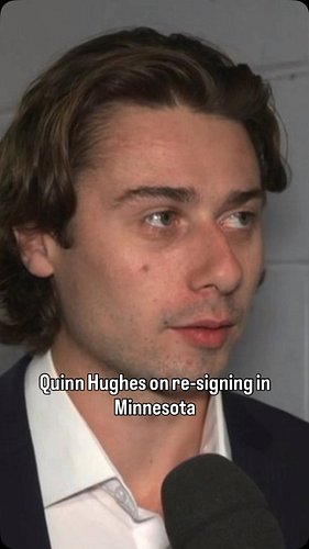 Quinn Hughes sure sounds like he's going to extend in Minnesota

Via 32 Thoughts Podcast

#minnesotawild #mnwild #quinnhughes...
