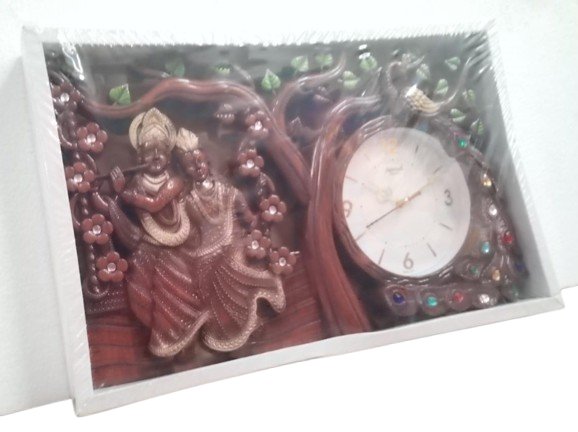 RADHA KRISHNA DESIGN WALL CLOCK product image (3)