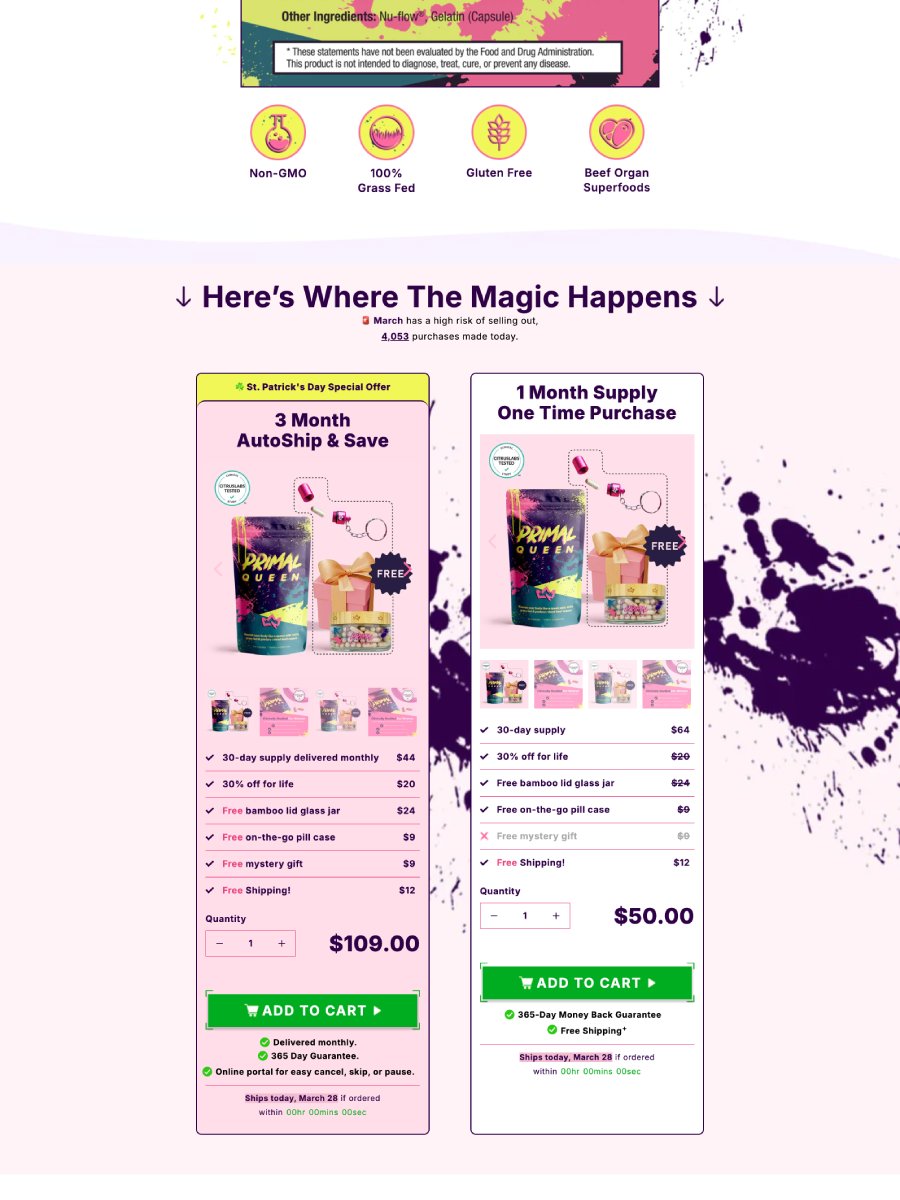 Primal Queen - Replo Landing Page Template product image (10)