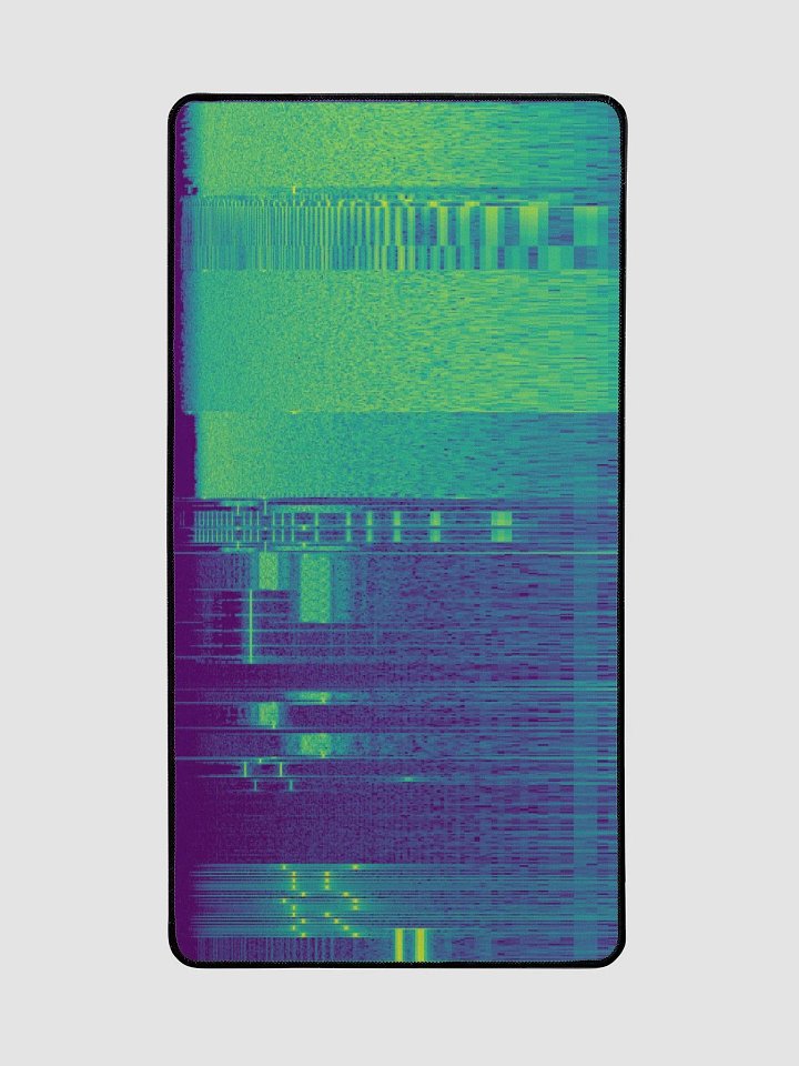 Dial Up Sound Spectrogram Desk Mat 15.5 x 31.5 inches product image (1)