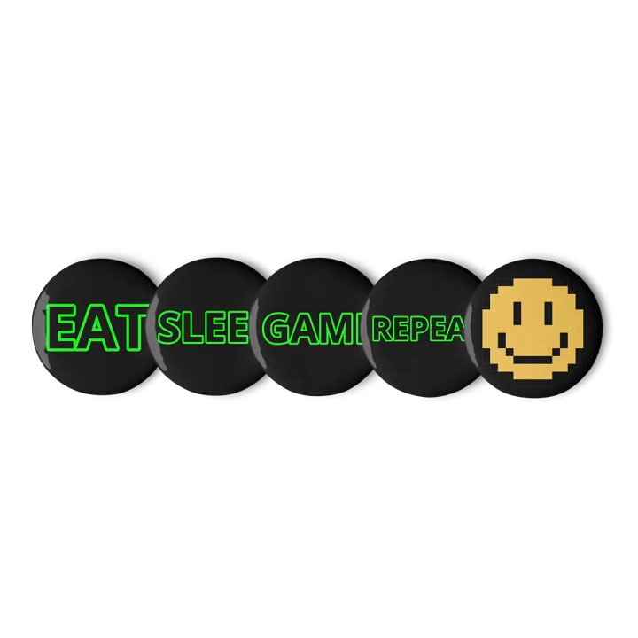 Eat, sleep, game, repeat pins product image (1)
