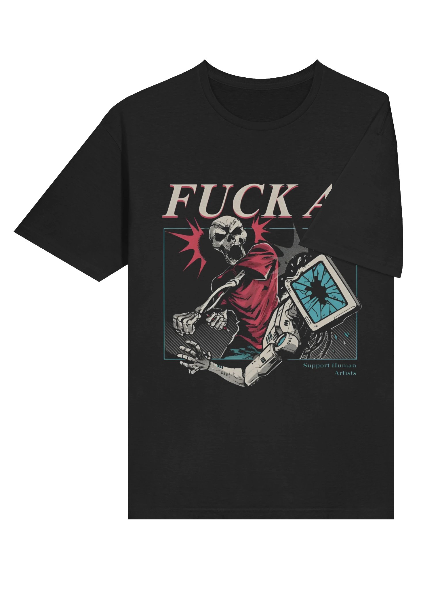 Fuck AI Support Human Artists Shirt product image (4)