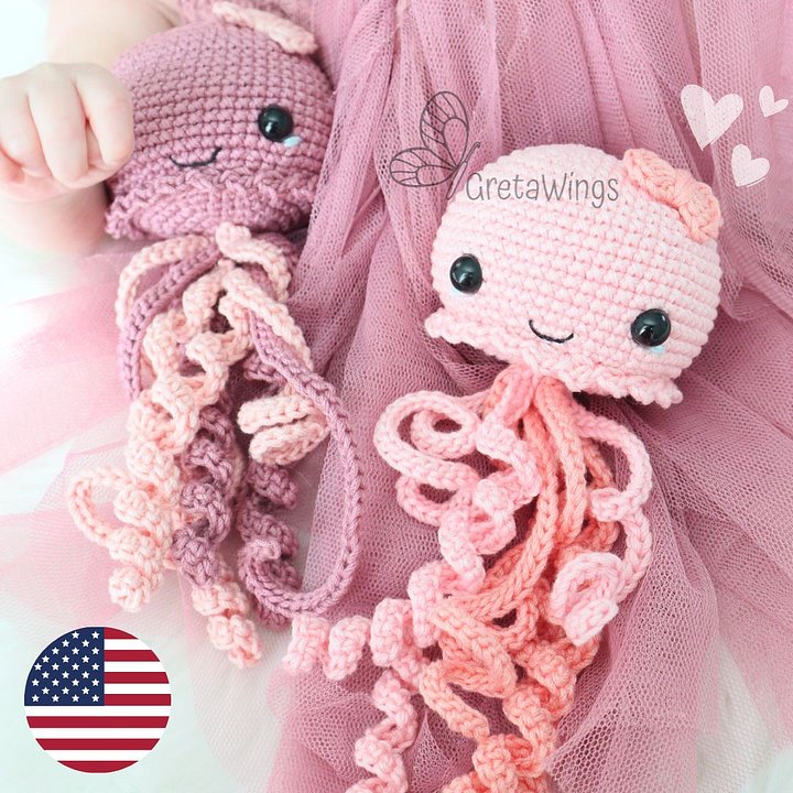 Jellyfish Amigurumis Pattern (digital download) product image (1)