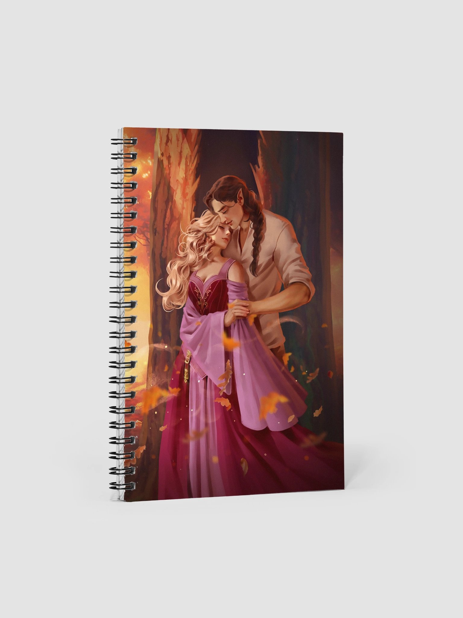 Elven Heartbound Spiral Notebook ~ Tharios & Viala product image (1)