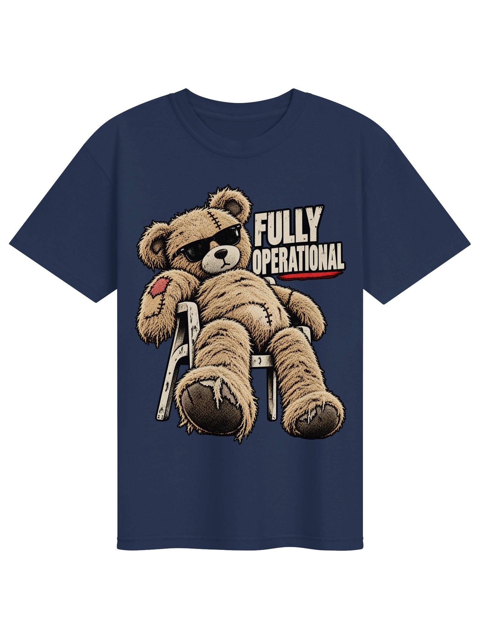 Teddy Bear Fully Operational Heavyweight Graphic Heavyweight Vintage Graphic Tee product image (14)
