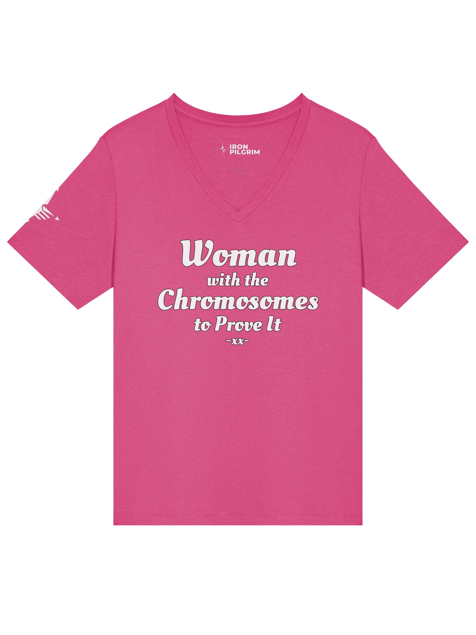 Woman With Chromosomes To Prove It V-Neck T-Shirt product image (61)