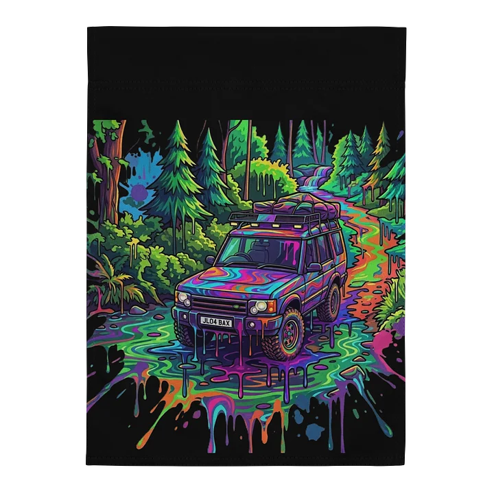Psychedelic Off-Road Adventure Garden Flag product image (1)