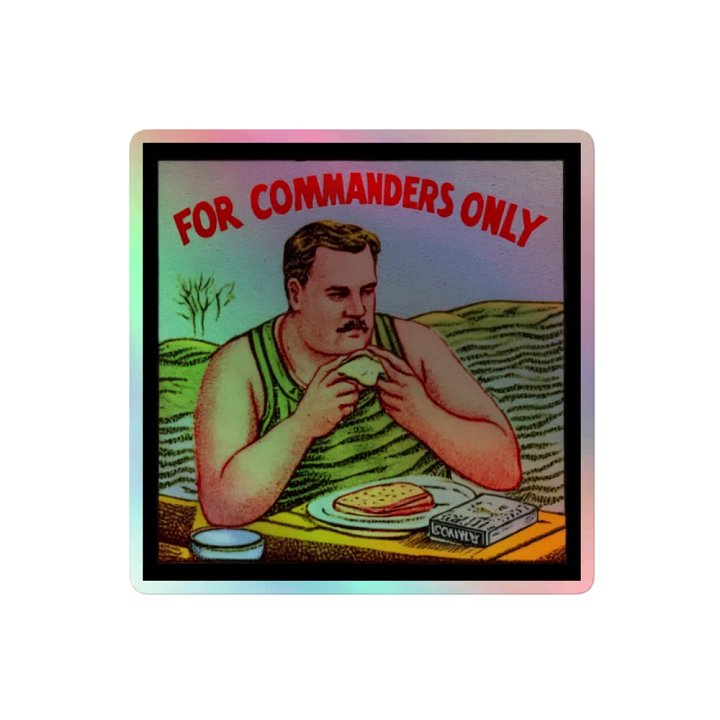 For Commanders Only - Holographic Sticker product image (2)