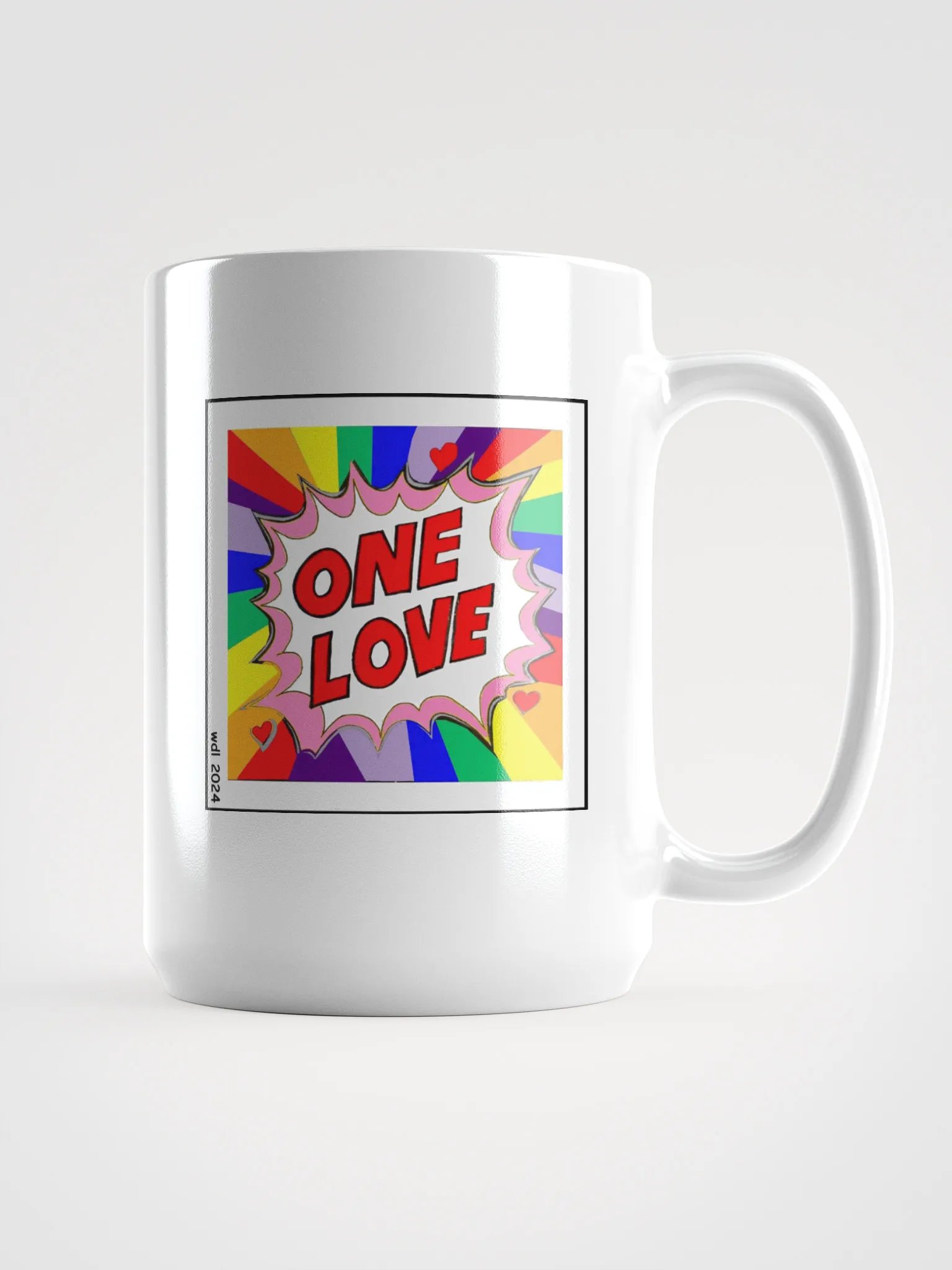 ONE LOVE RAINBOW MUG product image (1)