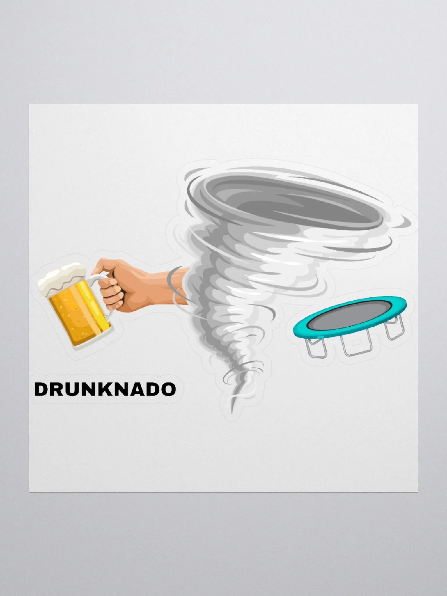 Drunk Tornado Sticker product image (1)