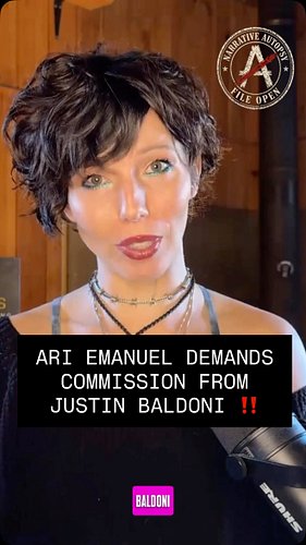 Ari Emanuel being Ari Emanuel and demanding It Ends With Us commission from Justin Baldoni.

Hollywood is a cesspool. 

I hop...