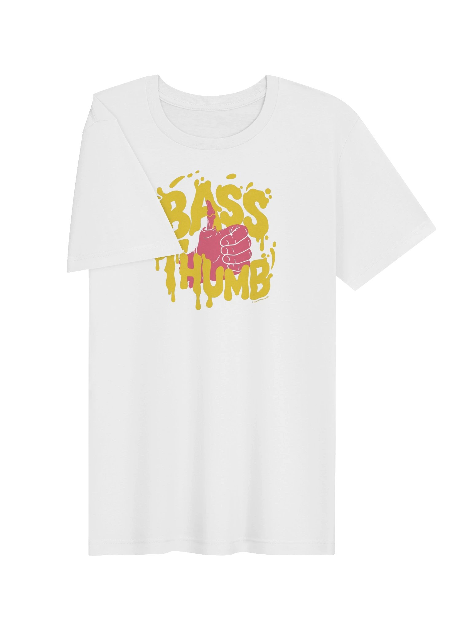 Bass Thumb Fishing Tee - Yellow/Pink product image (15)