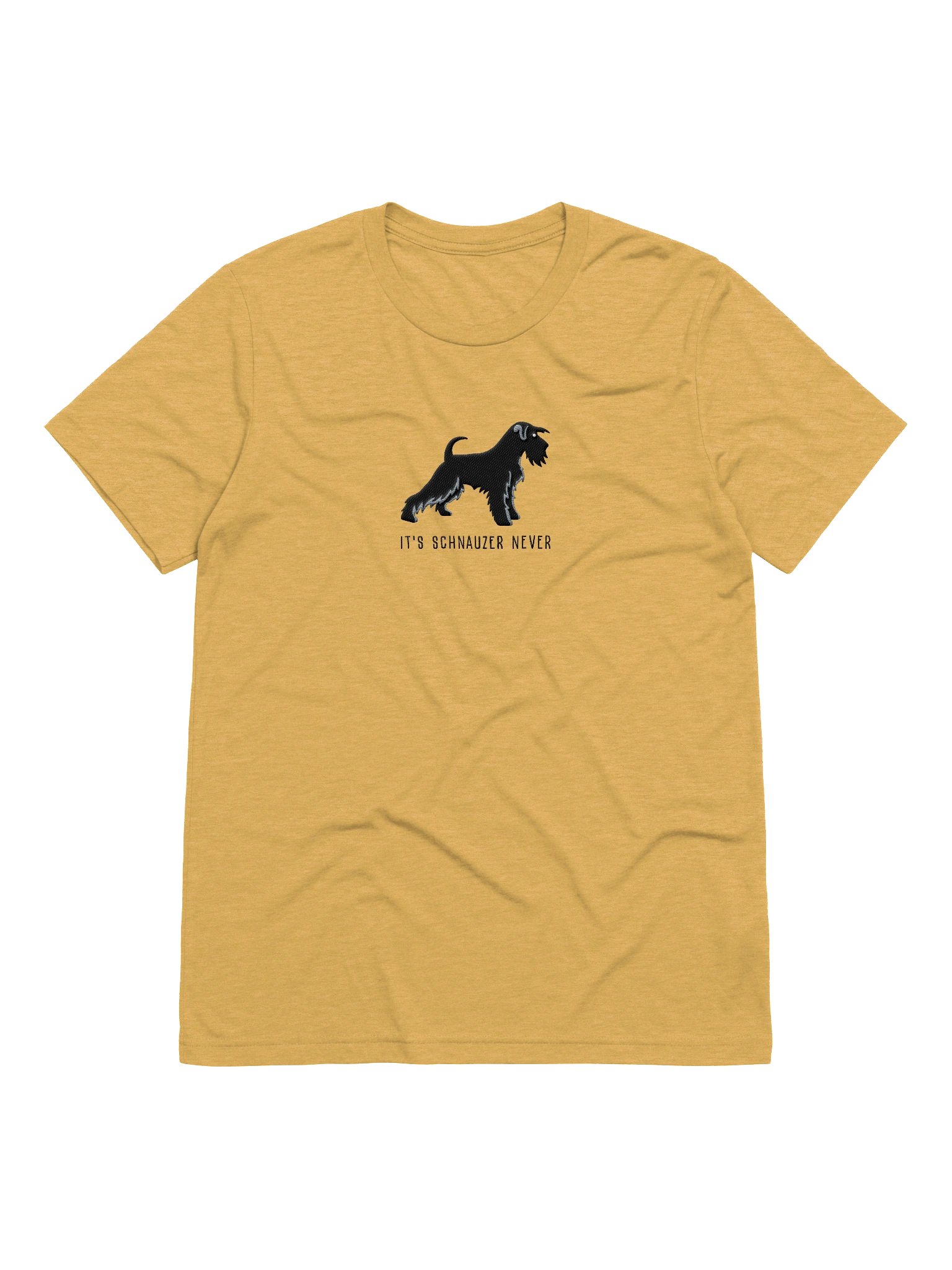 It's Schnauzer Never T-Shirt(Embroidered) of a Miniature Schnauzer(Black) product image (49)