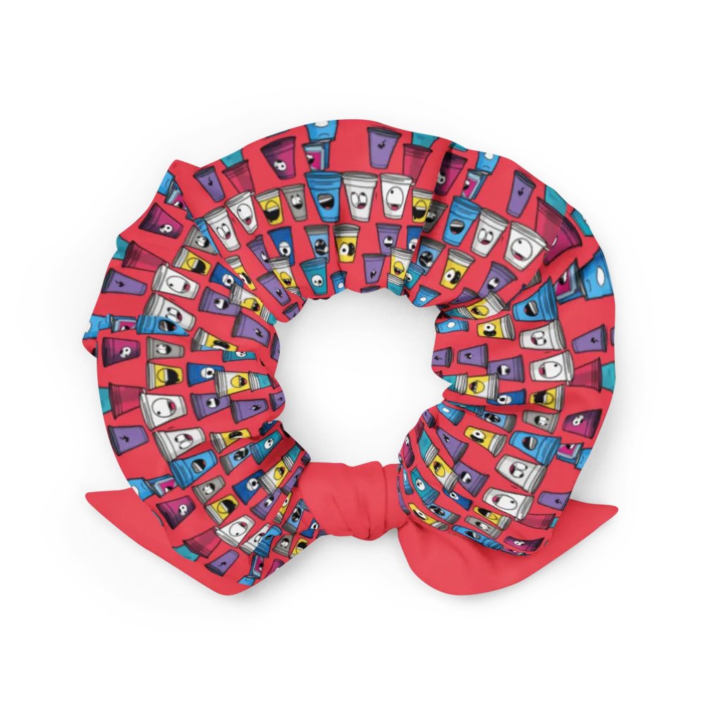 Whimsical Faces All-Over Print Scrunchie product image (2)