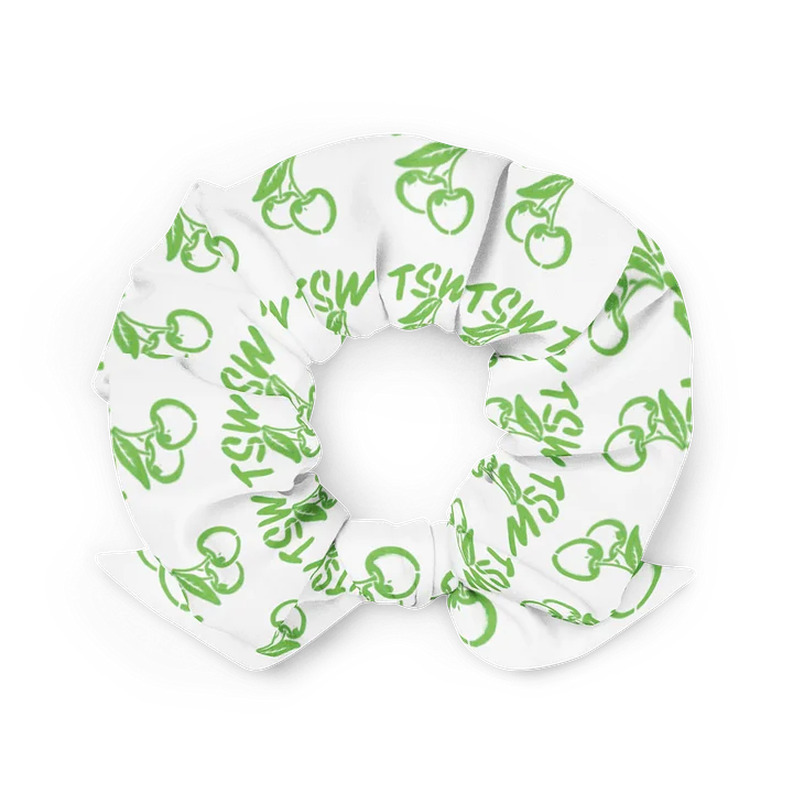 green cherry stencil scrunchie product image (2)