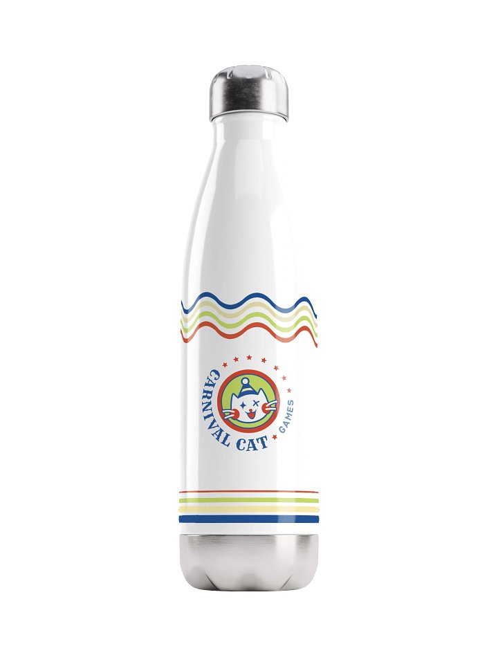 Carnival Cat Stainless Steel Water Bottle product image (1)