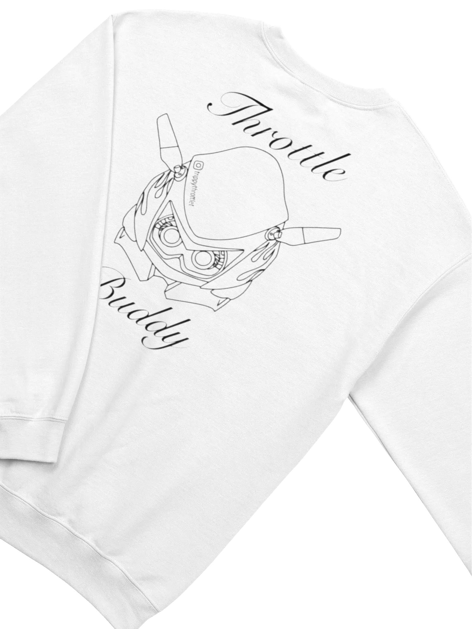 ThrottleBuddy Sweater White product image (4)