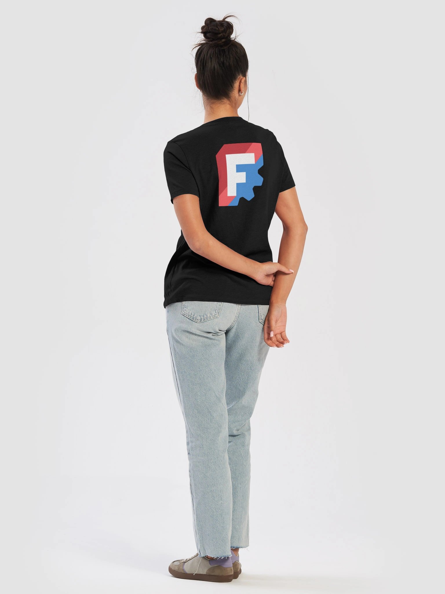 FreeCAD Logo Shirt - Ladies' Cut - Black product image (4)