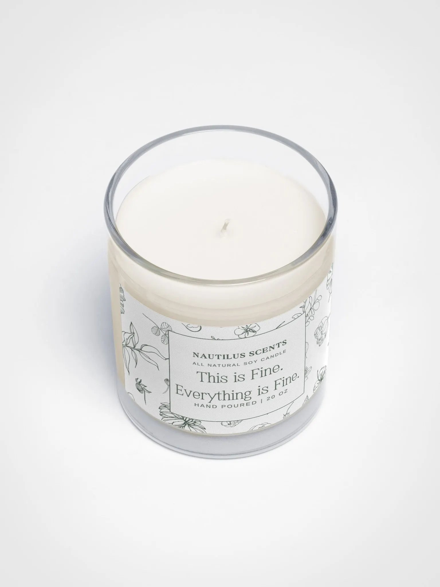 Everything Is Fine Natural Soy Candle product image (3)
