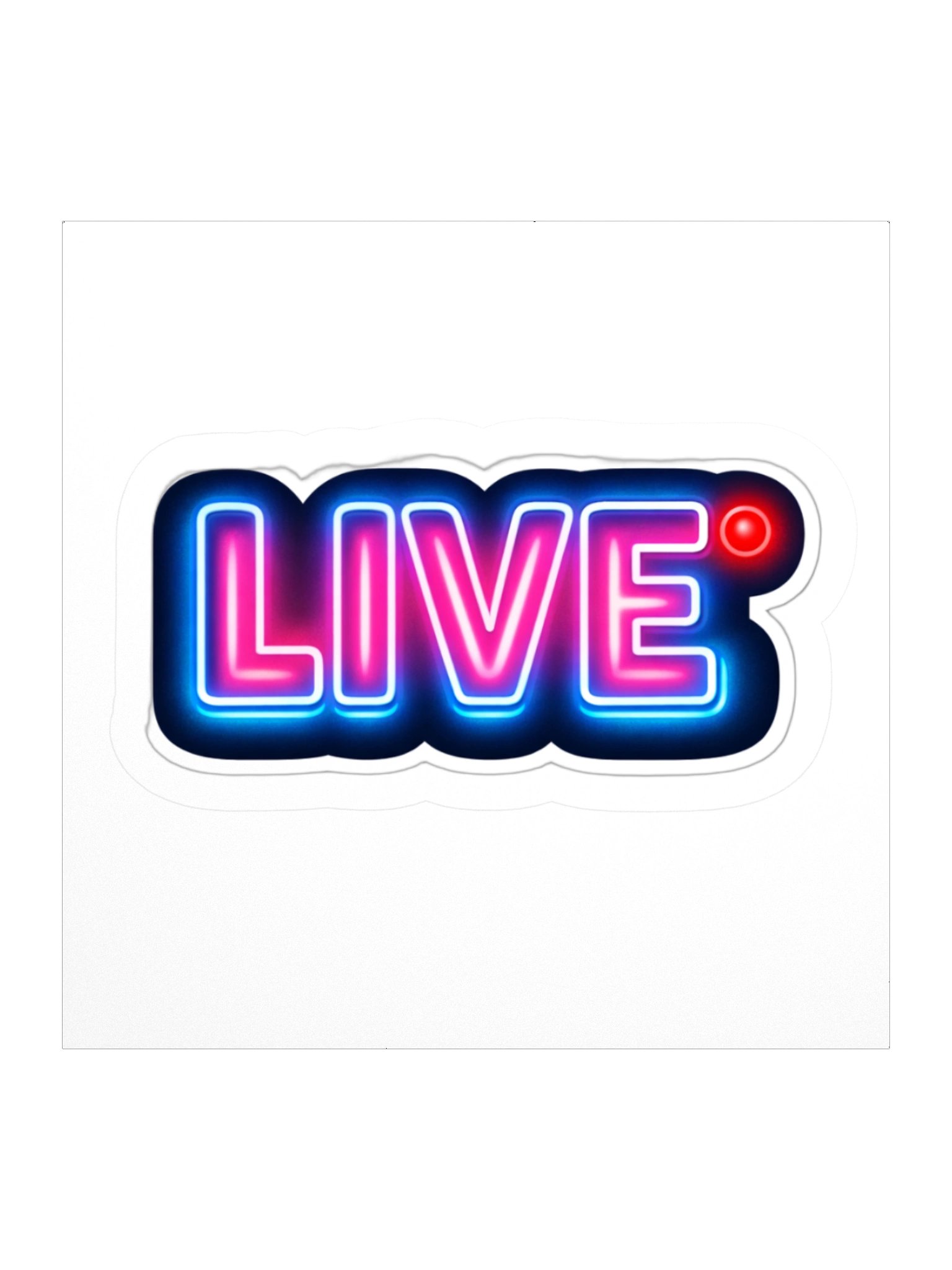 Neon LIVE Kiss Cut Sticker product image (1)