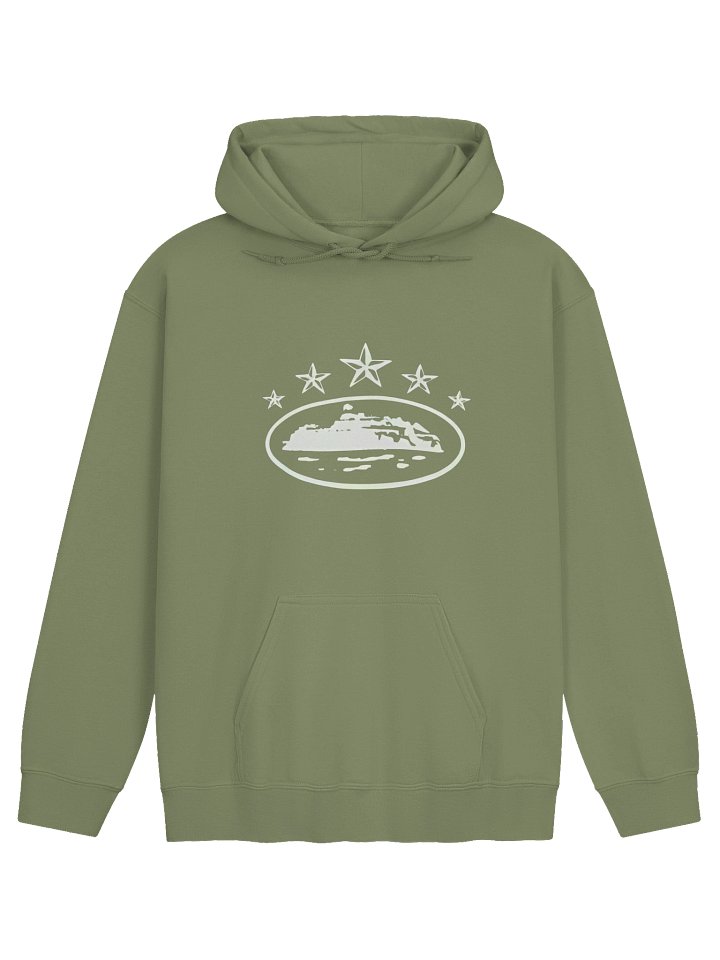Corteiz 5 Starz Alcatraz Hoodie Green product image (1)