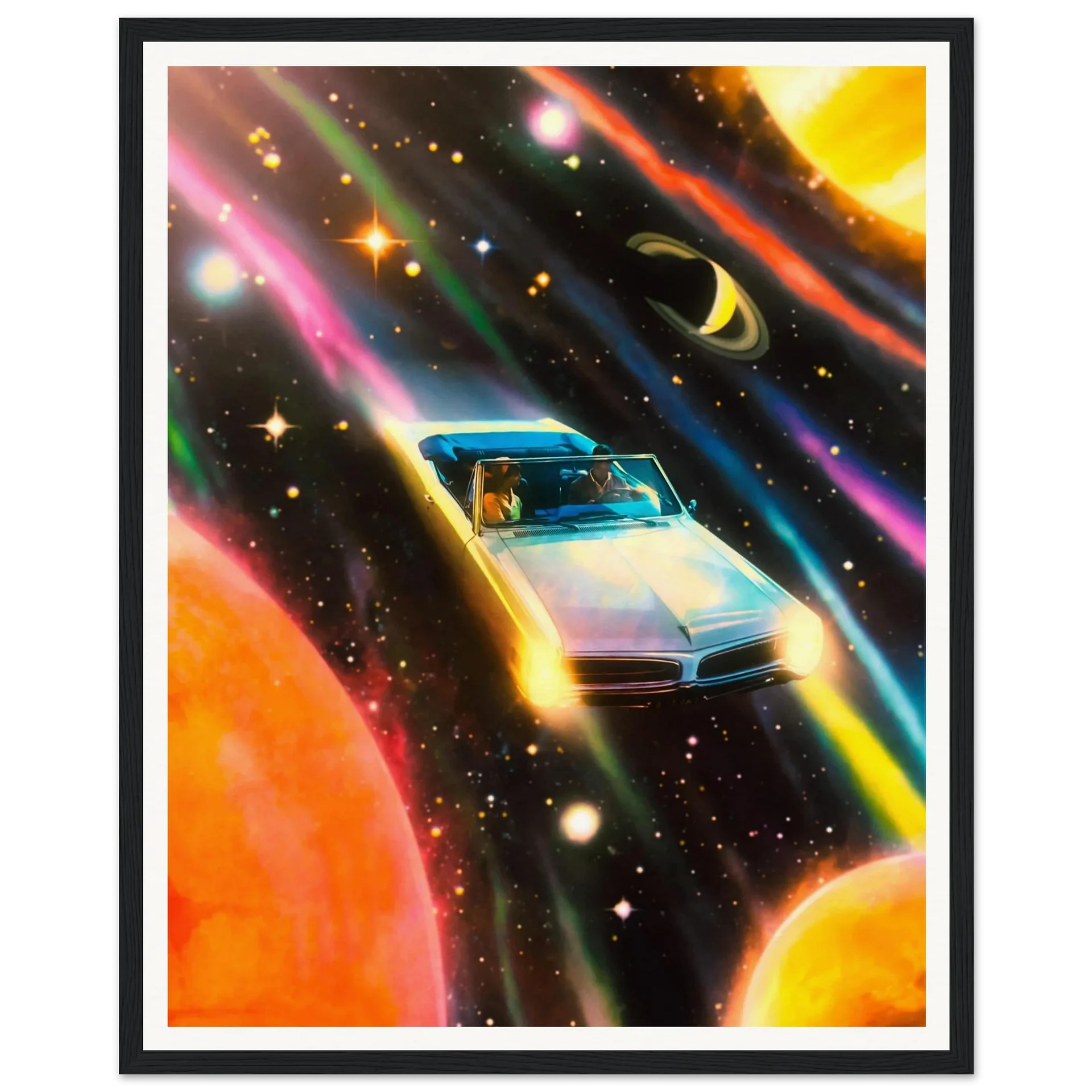 Space Rainbow Adventure Wall Art