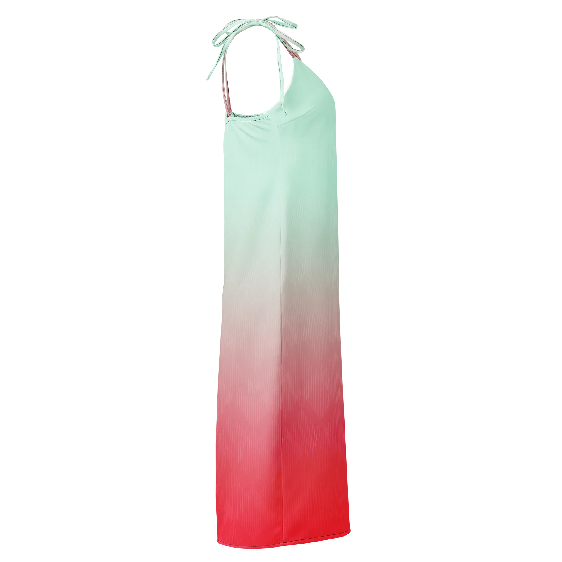 Radiant Red Gradient Slip Dress product image (4)
